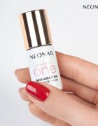NeoNail Ready In One 3in1 UV Gel Polish lac de unghii sub forma de gel cu pulbere de diamante culoare 11 One Classic Red 7.2 ml