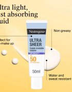 Neutrogena Ultra Sheer Age Shield fluid cu o consistenta usoara SPF 50 50 ml