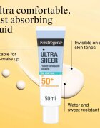 Neutrogena Ultra Sheer Oil Control fluid cu o consistenta usoara SPF 50+ 50 ml
