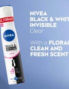 Nivea Black & White Invisible Clear spray anti-perspirant ambalaj economic