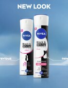 Nivea Black & White Invisible Clear spray anti-perspirant pentru femei 200 ml