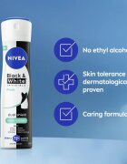 Nivea Black & White Invisible Fresh spray anti-perspirant pentru femei 200 ml