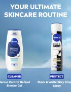 Nivea Black & White Invisible Silky Smooth spray anti-perspirant pentru femei 200 ml
