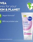 Nivea Caring crema de zi hranitoare pentru tenul uscat SPF 15 50 ml