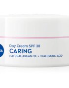 Nivea Caring crema de zi hranitoare pentru tenul uscat SPF 30 50 ml