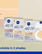 Nivea Hyaluron Cellular Filler Cushion fond de ten tip cushon 3 in 1 culoare 02 Medium 15 g