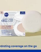 Nivea Hyaluron Cellular Filler Cushion fond de ten tip cushon 3 in 1 culoare 03 Dark 15 g