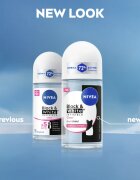 Nivea Invisible Black & White Clear deodorant roll-on antiperspirant pentru femei 50 ml