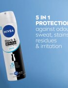 Nivea Invisible Black & White Pure deodorant antiperspirant împotriva petelor albe și galbene 150 ml