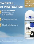 Nivea Invisible Black & White Silky Smooth deodorant roll-on antiperspirant pentru femei 50 ml