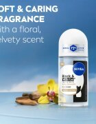 Nivea Invisible Black & White Silky Smooth deodorant roll-on antiperspirant pentru femei 50 ml