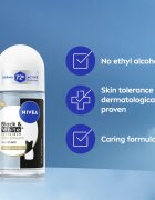 Nivea Invisible Black & White Silky Smooth deodorant roll-on antiperspirant pentru femei 50 ml