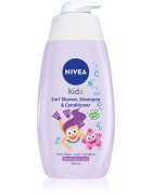 Nivea Kids Sparkle Berry gel de duș și șampon delicat pentru copii 3 in 1 500 ml