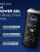 Nivea MEN Active Clean gel de duș pentru barbati 887 ml