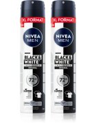 Nivea MEN Black & White Invisible Original spray anti-perspirant ambalaj economic
