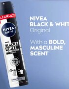 Nivea MEN Black & White Invisible Original spray anti-perspirant ambalaj economic