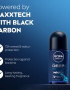 Nivea MEN Deep Beat deodorant roll-on antiperspirant 72 ore pentru bărbați 50 ml