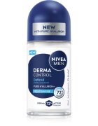 Nivea MEN Derma Control Defend deodorant roll-on antiperspirant pentru barbati 50 ml