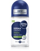 Nivea MEN Derma Control Sensitive deodorant roll-on antiperspirant pentru piele sensibila 50 ml