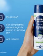 Nivea MEN Derma Control Sensitive spray anti-perspirant pentru piele sensibila 150 ml