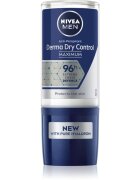 Nivea MEN Derma Dry Control deodorant roll-on antiperspirant pentru barbati 50 ml
