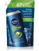 Nivea MEN Energy Gel de duș pentru bărbați rezervă 500 ml