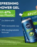 Nivea MEN Energy Gel de duș pentru bărbați rezervă 500 ml