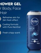 Nivea MEN Fresh Kick gel de duș pentru barbati 250 ml