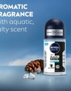 Nivea MEN Invisible Black & White Fresh deodorant roll-on antiperspirant pentru barbati 50 ml