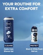 Nivea MEN Invisible Black & White Fresh deodorant roll-on antiperspirant pentru barbati 50 ml