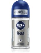 Nivea MEN Silver Protect deodorant roll-on antiperspirant pentru barbati 50 ml