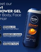 Nivea MEN Sport Gel de duș pentru bărbați ambalaj economic