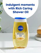 Nivea Rich Care ulei de dus pentru piele uscata 3 x 200 ml