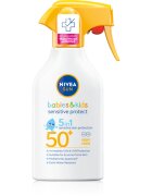 Nivea SUN Babies & Kids spray pentru protectie solara pentru copii pentru piele sensibila SPF 50+ 250 ml