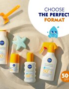 Nivea SUN Babies & Kids spray pentru protectie solara pentru copii pentru piele sensibila SPF 50+ 250 ml