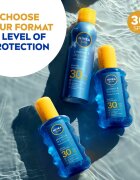 Nivea SUN Protect & Dry Touch spray transparent pentru bronzat SPF 30 200 ml