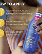 Nivea SUN Protect & Moisture loțiune pentru plaja SPF 20 200 ml