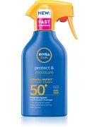 Nivea SUN Protect & Moisture spray autobronzant hidratant SPF 50+ 250 ml