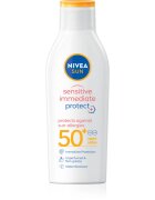 Nivea SUN Sensitive Immediate lotiune de plaja pentru pielea sensibila SPF 50+ 200 ml