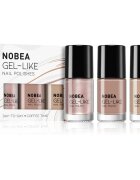 NOBEA Day-to-Day 3-Piece Gel-like Nail Polish set set de lacuri de unghii Coffee Time