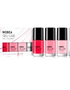 NOBEA Day-to-Day 4-Piece Gel-like Nail Polish set set de lacuri de unghii Ultimate Lemonade