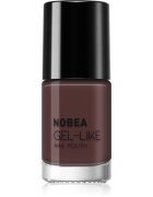 NOBEA Day-to-Day Gel-like Nail Polish lac de unghii cu efect de gel culoare Chocolate Mocha 6 ml