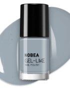 NOBEA Day-to-Day Gel-like Nail Polish lac de unghii cu efect de gel culoare Cloudy grey #N10 6 ml
