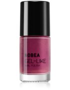 NOBEA Metal Gel-like Nail Polish lac de unghii cu efect de gel culoare Pearl cherry #N55 6 ml