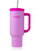 Noelle Tumbler pahar din oțel inoxidabil cu pai Pink 1 buc