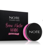 Note Cosmetique Brow Master Wax ceară de fixare pentru sprâncene cu pensula 50 ml