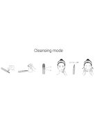 Notino Beauty Electro Collection Facial cleansing brush and heating eye massager perie de curățare pentru ten & accesoriu de masaj pentru zona ochilor