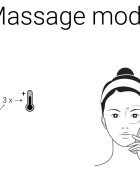 Notino Beauty Electro Collection Facial cleansing brush and heating eye massager perie de curățare pentru ten & accesoriu de masaj pentru zona ochilor