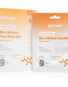 Notino Brightening Bio-Cellulose Face Mask with Vitamin C set de măști textile pentru o piele mai luminoasa