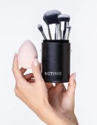 Notino Makeup Brushes Essential Professional Make-Up Brushes & Sponge Set set de pensule cu husă 5 buc